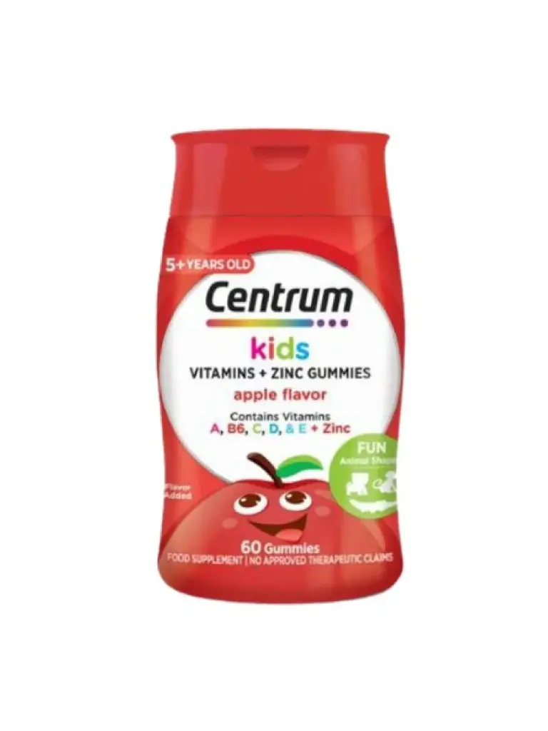Centrum Kids (multivitamins and minerals) gummies 60s apple flavor