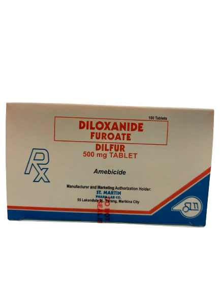 Dilfur (Diloxanide furoate) 500mg tablet 