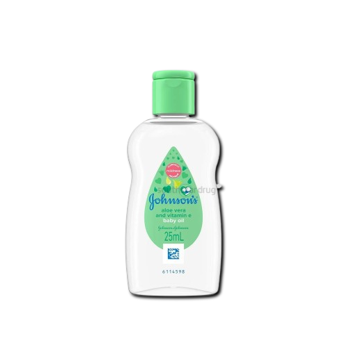 [GR-T10941-SNB-CAT00283] J&J Baby Oil Aloe Vera (mineral oil with aloe vera extract) 25ml