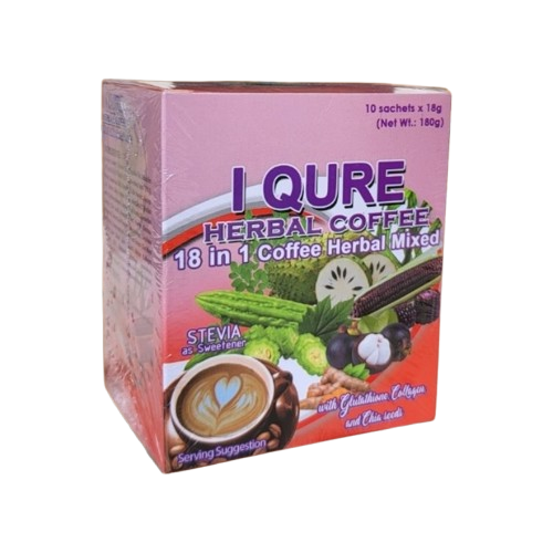 [GR-T11101-AMILK-CAT00033] I Qure Herbal Coffee 18 in 1