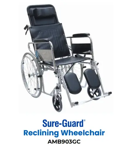 [MS-T10031-ASDEV-CAT00031] Sure-Guard reclining wheelchair AMB903GC-46 