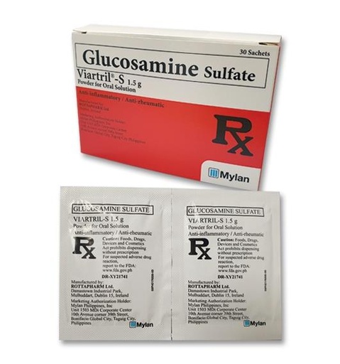 [OTC-T10792-VITF-CAT00426] Viartril-S (glucosamine sulfate) 1500 mg powder for oral solution