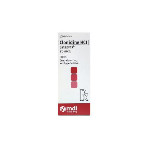 [RX-T10630-CARDI-CAT00237] Catapres (Clonidine HCl) 75mcg Tablet