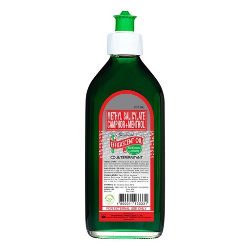 [MS-T10155-GAL-CAT00011] Efficascent Oil Regular 235ml 