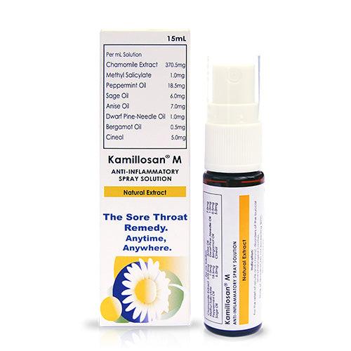 [OTC-T10088-PAIN-CAT00005] Kamillosan M (Chamomile Extract + Essential Oils) 15ml Spray