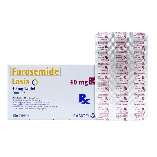 [RX-T10431-CARDI-CAT00038] Lasix (Furosemide) 40mg Tablet 