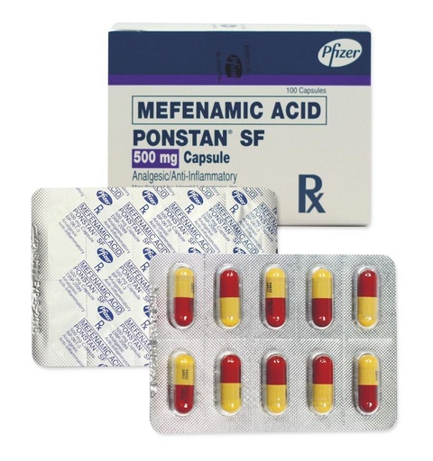 [OTC-T10793-PAIN-CAT00261] Ponstan (mefenamic acid) 500mg film-coated tablet 