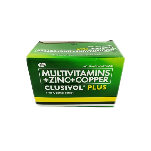 [OTC-T10601-VITF-CAT00252] Clusivol Plus (Multivitamins + Zinc + Copper) Tablet