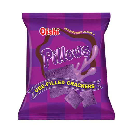 [GR-T10509-FOOD-CAT00150] Oishi Pillows Ube (ube-filled cracker snack) 38g