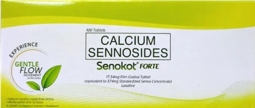 [OTC-T10068-GIT-CAT00065] Senokot Forte (Calcium Sennosides) 17.54mg Tablet 