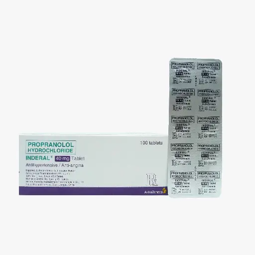 [RX-T10752-CARDI-CAT00359] Inderal (propranolol) 40mg tablet 
