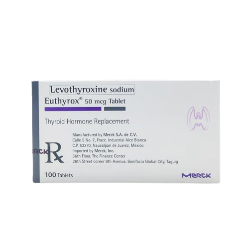[RX-T10931-GUT-CAT00012] Euthyrox (Levothyroxine) 50mcg tablet