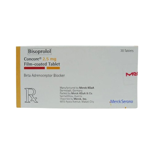 [RX-T10688-CARDI-CAT00295] Concore (Bisoprolol) 2.5mg Tablet 