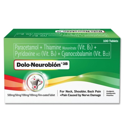 [OTC-T10373-VITF-CAT00024] Dolo-Neurobion (Vitamin B1, B6, B12 + Paracetamol) Tablet