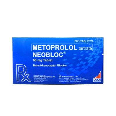 [RX-T10591-CARDI-CAT00198] Neobloc (Metoprolol) 50mg Tablet