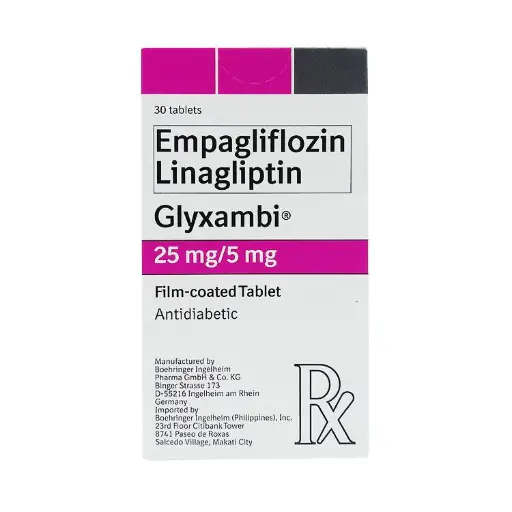 [RX-T10322-ADIAB-CAT00015] Glyxambi (Empagliflozin + Linagliptin) 25mg/5mg Film-Coated Tablet