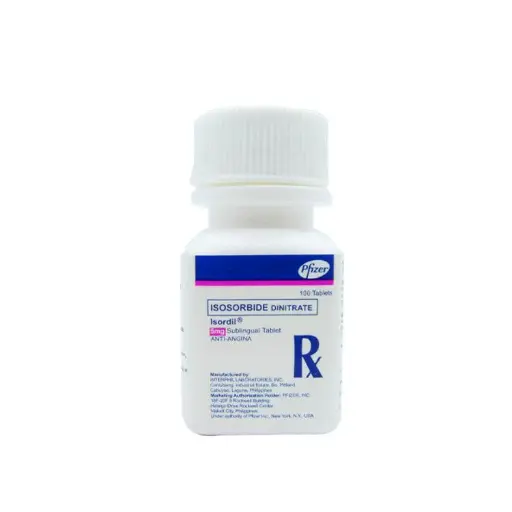 [RX-T10623-CARDI-CAT00230] Isordil (Isosorbide Dinitrate) 5mg Tablet