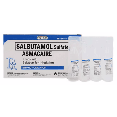 [RX-T11345-RESP-CAT00288] Asmacaire (Salbutamol) 1mg/ml Nebule 2.5ml 