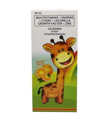 [OTC-T10506-VITF-CAT00157] Celermin (Vitamins + Amino Acids + CGF + Zinc + Folic Acid + Taurine + Lysine) Syrup 60ml 