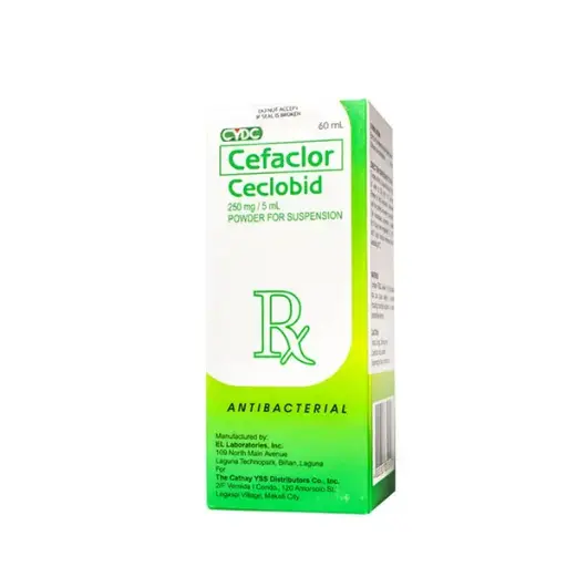 [RX-T10289-ABIO-CAT00289] Ceclobid (Cefaclor) 250mg/5ml Suspension 60ml