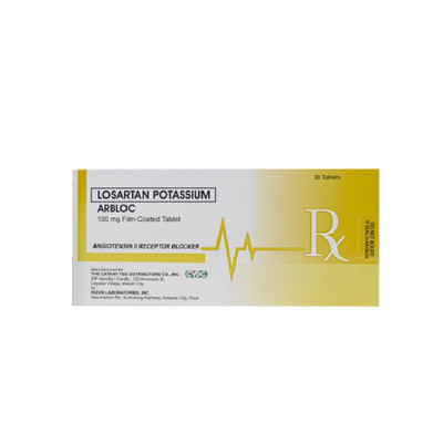 [RX-T10512-CARDI-CAT00119] Arbloc (Losartan Potassium) 100mg Film-Coated Tablet 