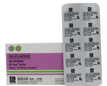 [RX-T10383-ADIAB-CAT00076] Gluconil (Gliclazide) 80mg Tablet 