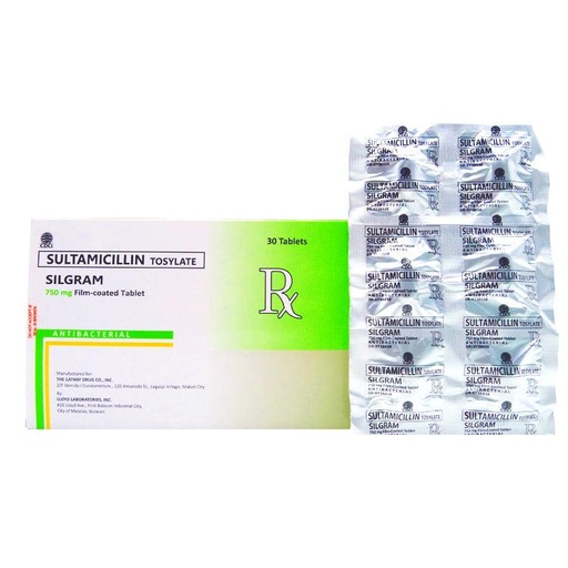 [RX-T10293-ABIO-CAT00293] Silgram (Sultamicillin) 750mg Capsule