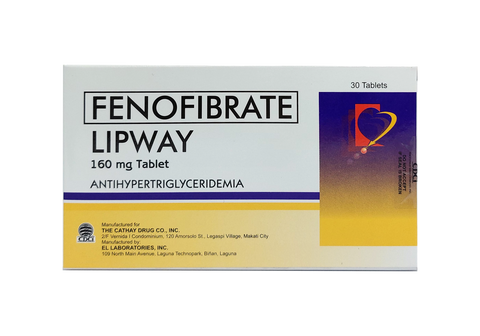 [RX-T10758-CARDI-CAT00365] Lipway (Fenofibrate) 160mg Tablet