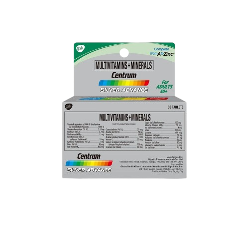 [OTC-T10385-VITF-CAT00036] Centrum Silver Advance Multivitamin 30 Tablets 