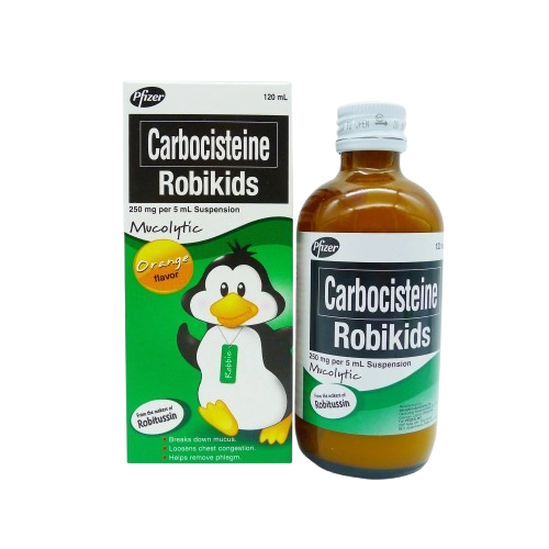 [OTC-T10296-RESP-CAT00106] Robikids (carbocisteine) 250mg/5ml suspension 120ml