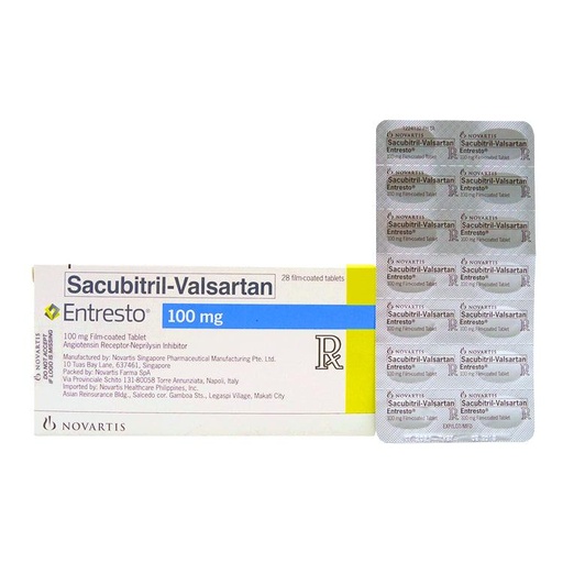[RX-T10438-CARDI-CAT00045] Entresto (Sacubitril-Valsartan) 100mg Tablet 