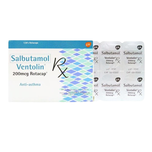 [RX-T11215-RESP-CAT00158] Ventolin (salbutamol) 200mcg rotacap