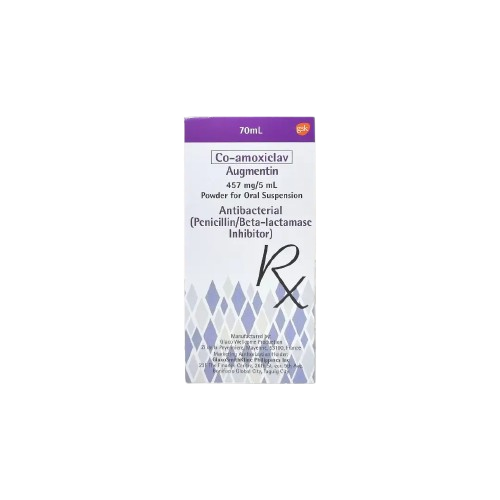 [RX-T10265-ABIO-CAT00265] Augmentin (co-amoxiclav) 457mg/5mL 70ml suspension