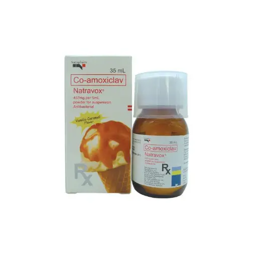 [RX-T10287-ABIO-CAT00287] Natravox (co-amoxiclav) 457mg/5mL suspension 35mL  