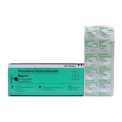 [RX-T11304-RESP-CAT00247] Meptin (Procaterol) 25mcg Tablet
