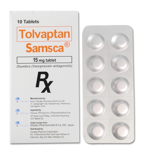 [RX-T10603-CARDI-CAT00210] Samsca (Tolvaptan) 15mg Tablet