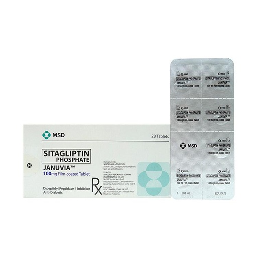 [RX-T10350-ADIAB-CAT00043] Januvia (Sitagliptin) 100mg Tablet