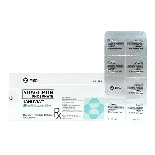 [RX-T10332-ADIAB-CAT00025] Januvia (Sitagliptin) 50mg Tablet