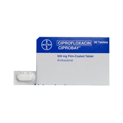 [RX-T10021-ABIO-CAT00021] Ciprobay (Ciprofloxacin) 500mg Tablet 