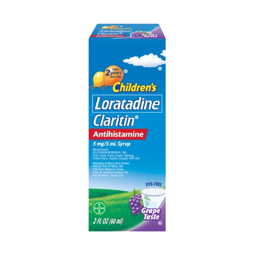 [RX-T11339-RESP-CAT00282] Claritin (Loratadine) 5mg/5mL syrup 60ml