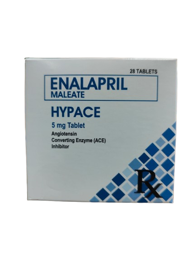 [RX-T10416-CARDI-CAT00023] Hypace (Enalapril Maleate) 5mg Tablet 