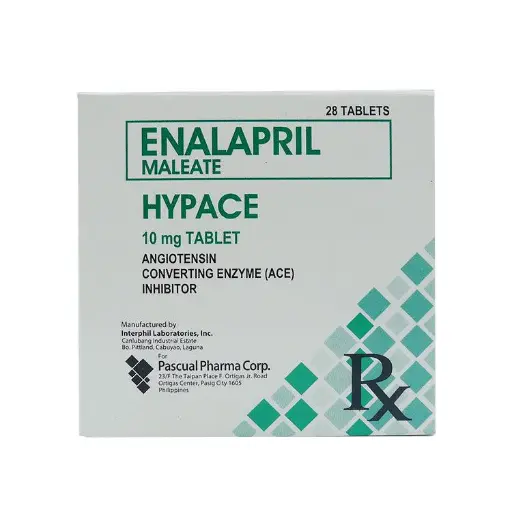 [RX-T10584-CARDI-CAT00191] Hypace (Enalapril Maleate) 10mg Tablet 
