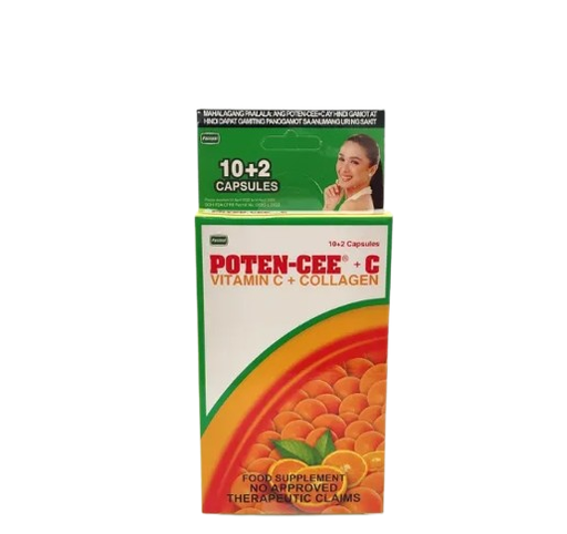 [OTC-T10452-VITF-CAT00103] Poten-Cee + C (ascorbic acid + collagen) 10+2 promo pack