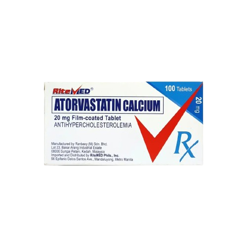 [RX-T10607-CARDI-CAT00214] RM Atorvastatin Calcium (Atorvastatin) 20mg Tablet