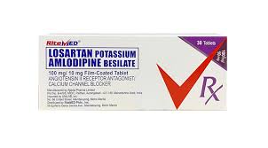[RX-T10600-CARDI-CAT00207] RM Losarite (Losartan/Amlodipine) 100mg/10mg Tablet