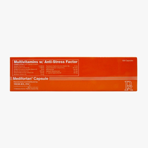 [OTC-T10611-VITF-CAT00262] Medifortan (Multivitamins + Amino Acids) Capsule 