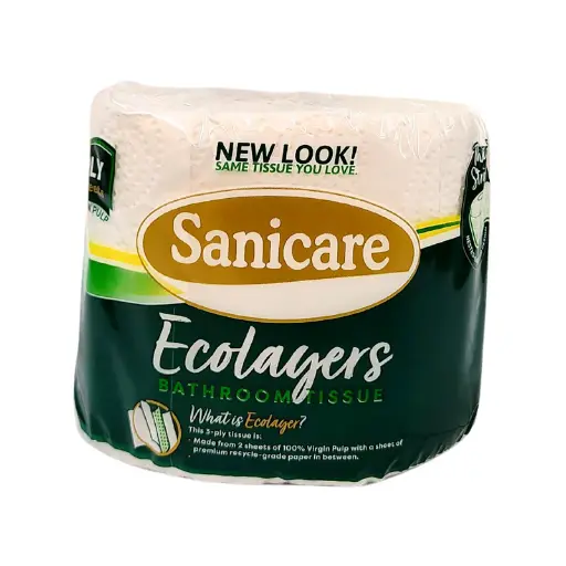 [GR-T10099-COT-CAT00020] Sanicare Upsize Bathroom Tissue Solo 2 Ply 400 Sheets