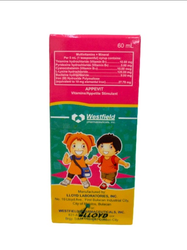 [OTC-T10365-VITF-CAT00016] Appevit syrup 60ml