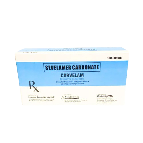 [RX-T10977-GUT-CAT00058] Corvelam (sevelamer carbonate) 800mg tablet