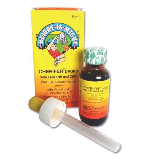 [OTC-T10577-VITF-CAT00228] Cherifer Drops with Taurine and CGF 15ml Syrup 